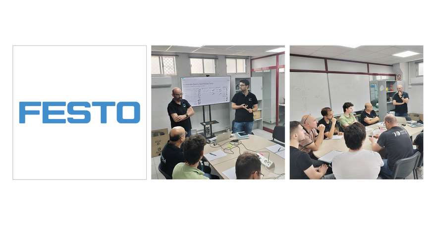 Formation technique spécialisée avec Festo Espagne renforçant les connaissances en automatisation industrielle
