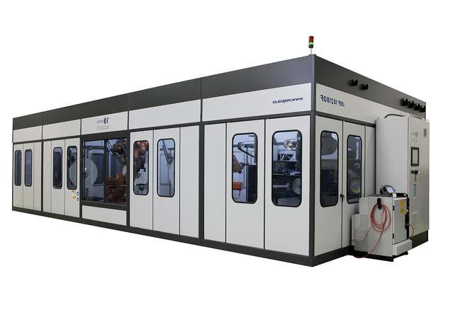 Líneas multi robot para lijar, pulir, desbarbar
